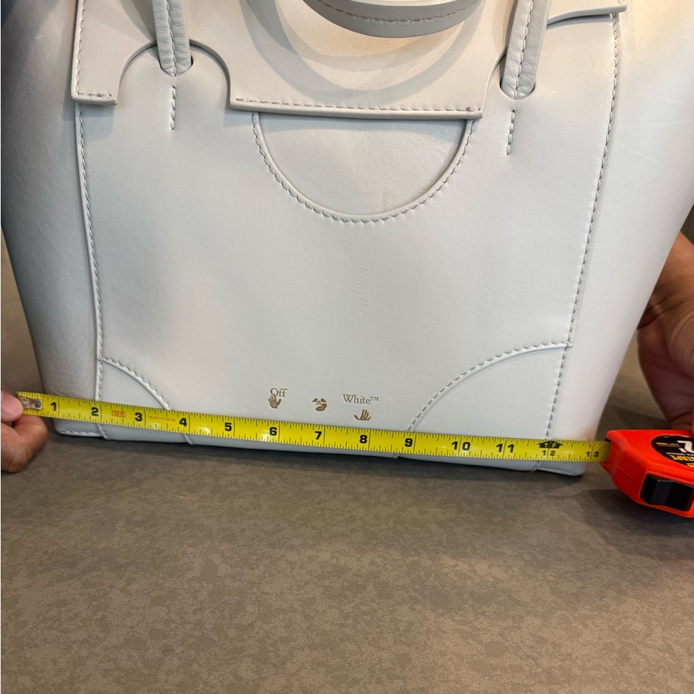 Off-White White Tote Bag with Structured Design - Picture 8 of 10